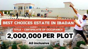 CORAL CITY IDO OYO STATE, an unparalleled and exceptional investment opportunity that promises both appreciation and value preservation