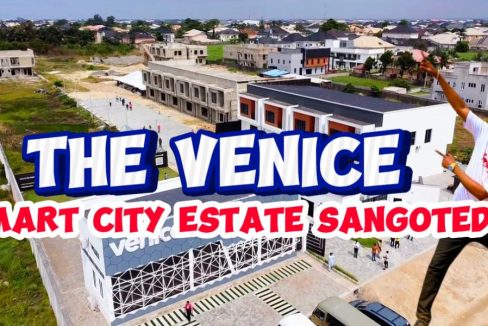*THE VENICE is a smart city project located in Sangotedo-Ajah. It is a community residence with modern architectural designs.