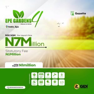 Sitting at the beckon of nature, Epe Gardens phase 4 is that reaffirming proof that you can enjoy sustainable and natural living.
