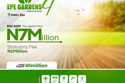 Sitting at the beckon of nature, Epe Gardens phase 4 is that reaffirming proof that you can enjoy sustainable and natural living.