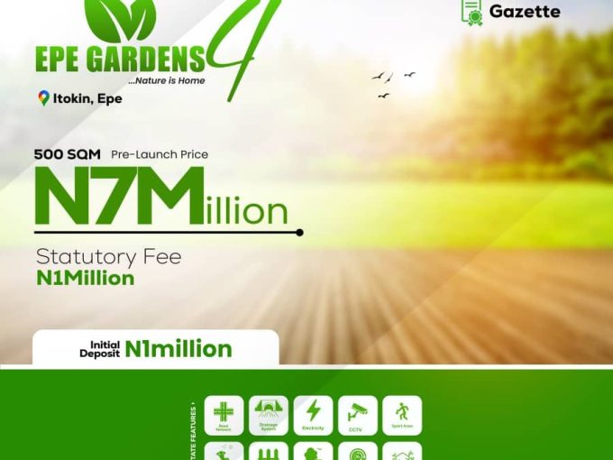 Sitting at the beckon of nature, Epe Gardens phase 4 is that reaffirming proof that you can enjoy sustainable and natural living.