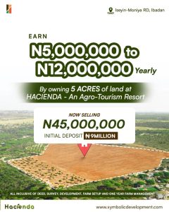 In an era marked by relentless inflation ,hacienda real estate project moniya ibadan stands as an unwavering bastion of stability, 