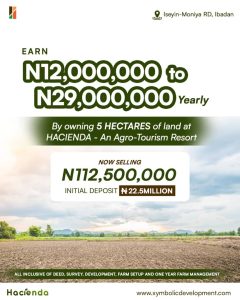 In an era marked by relentless inflation ,hacienda real estate project moniya ibadan stands as an unwavering bastion of stability, 