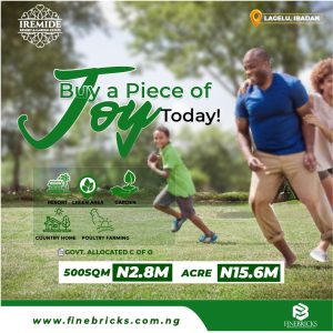 Affordable Land for Sale in Ibadan – Iremide Resort & Garden Estate