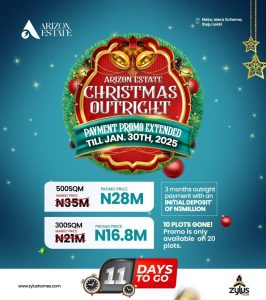 Arizon Estate's Exclusive 11 Days of Christmas promo