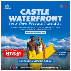 Water Front property for Sale on Chevron Drive, Lekki, Lagos